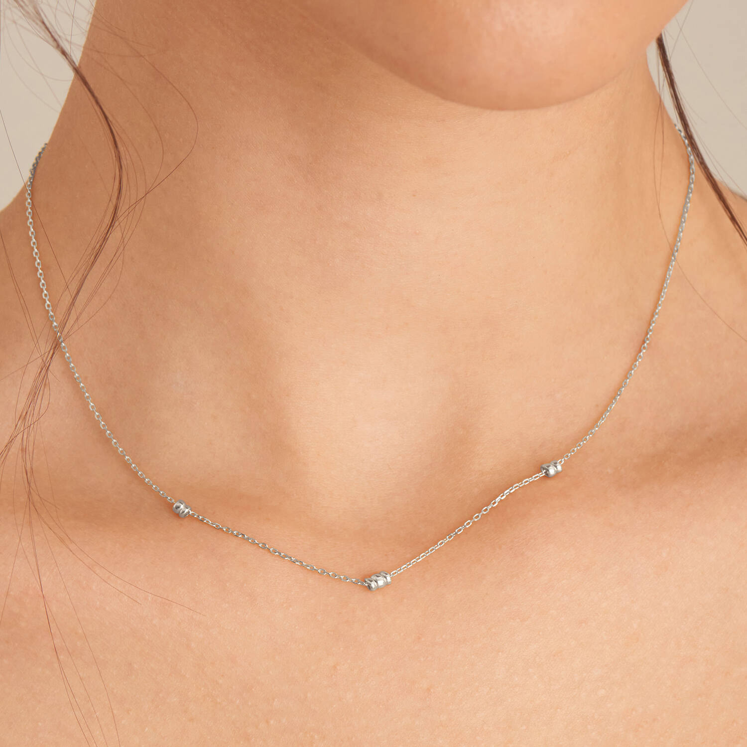  Smooth Operator - Gliederketten - Silber / Rhodiniert - 45cm